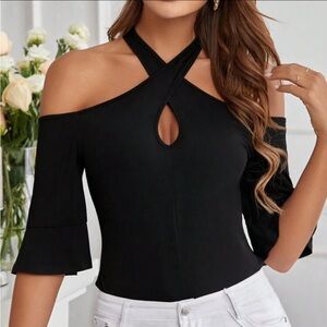 Elegant Black Women's Top